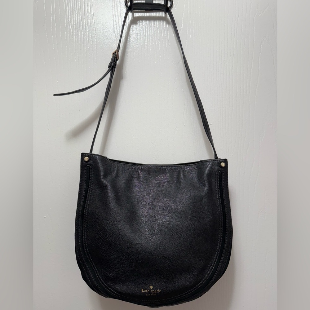Kate Spade Pratt Street Tangie Black & Suede Hobo Bag